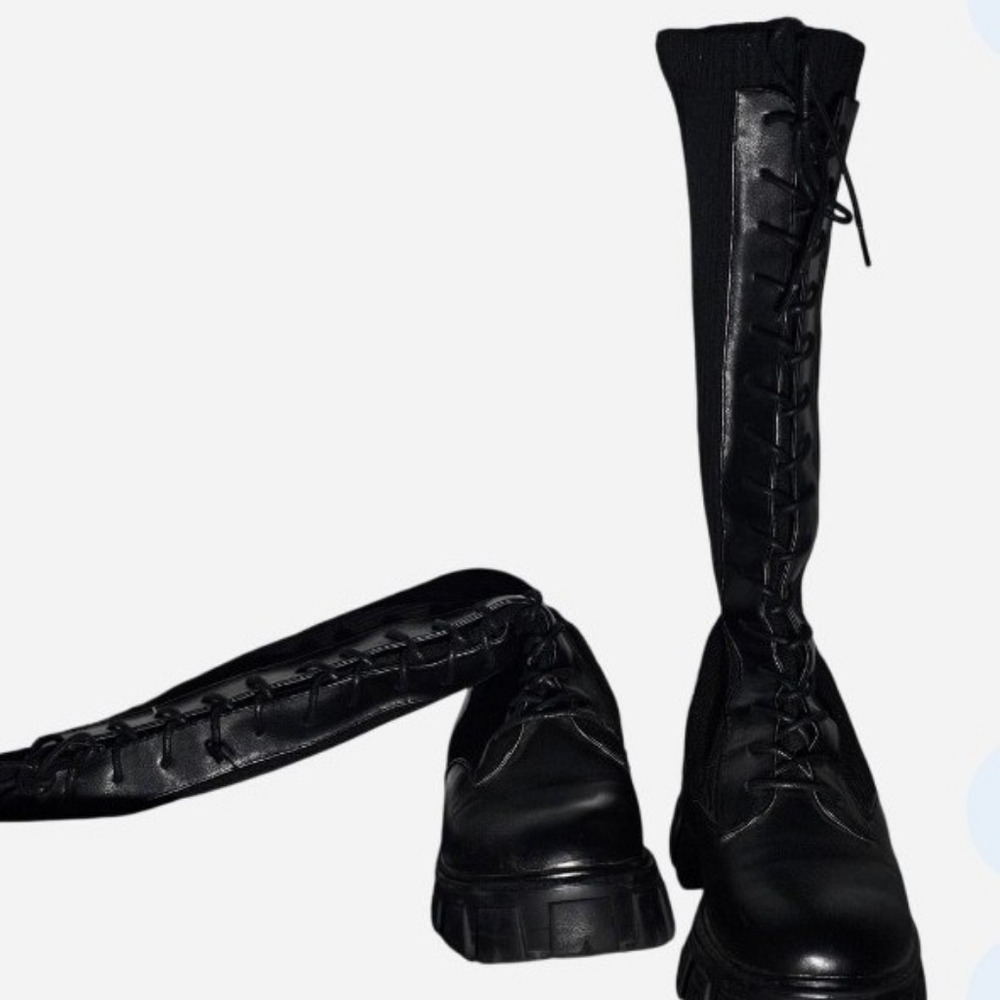 Call It Spring Black Combat Boots